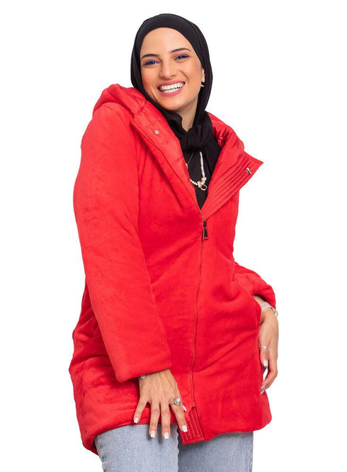 Racing Red L - Double Face Jacket - Khotwh